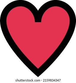 Heart Vector illustration on a transparent background.Premium quality symmbols.Stroke vector icon for concept and graphic design.
