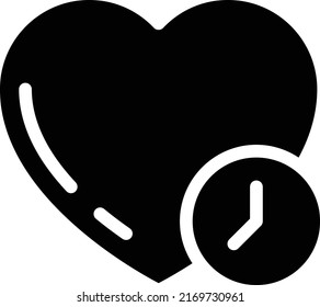 Heart Vector illustration on a transparent background.Premium quality symbols.Glyphs vector icon for concept and graphic design.