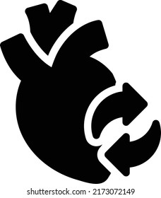 Heart Vector illustration on a transparent background.Premium quality symbols.Glyphs vector icon for concept and graphic design.