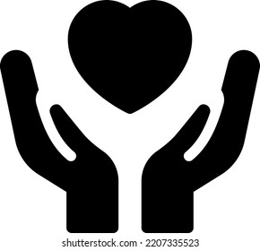 heart Vector illustration on a transparent background. Premium quality symmbols. Glyphs vector icons for concept and graphic design.
