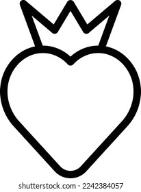 heart Vector illustration on a transparent background. Premium quality symmbols. Thin line vector icons for concept and graphic design. 
