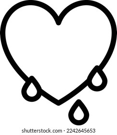 heart Vector illustration on a transparent background. Premium quality symmbols. Thin line vector icons for concept and graphic design. 
