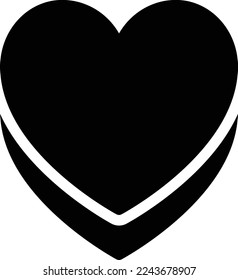 heart Vector illustration on a transparent background. Premium quality symmbols. Glyphs vector icons for concept and graphic design. 

