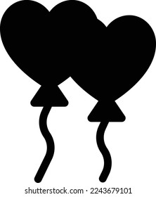 ilustración del vector del corazón sobre un fondo transparente. Símbolos de calidad superior. Iconos vectoriales de glifos para diseño de conceptos y gráficos. 
