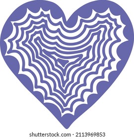 Heart vector illustration on white background