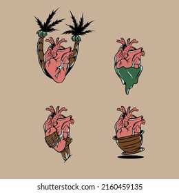 heart vector illustration specially made for advertising branding and more