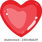 Heart vector image or clipart
