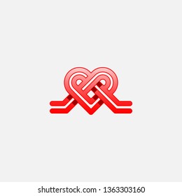 Heart Vector Knot Icon