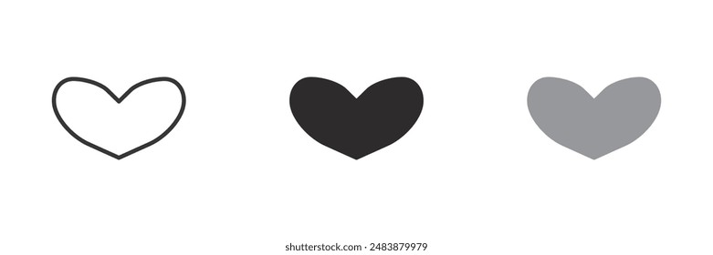 Heart vector, like button, Valentine heart icon, heart shape vector, like icon vector, button vector, love symbol icon, Valentine's day icon, like symbol