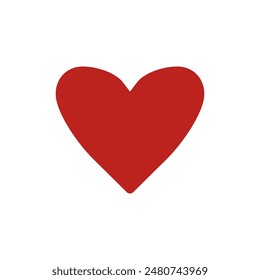 Heart vector, like icon, love symbol icon, love heart vector, like button, Valentine's day icon, like symbol, heart shape isolated, vector illustration