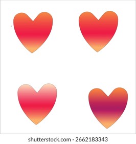 heart vector for logo design