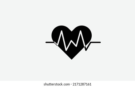 Heart vector logo design template