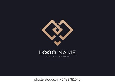 Heart vector logo design template logo brand