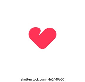 Heart vector logotype.