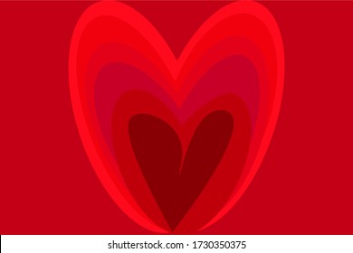 Heart Vector For Love Background