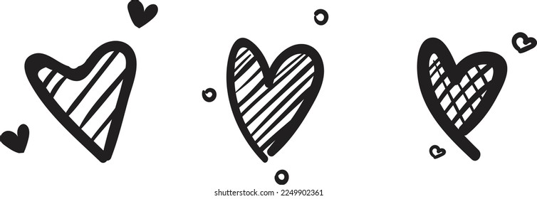 Heart vector. Love icon vector illustration