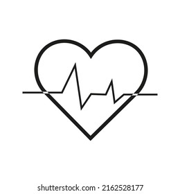 heart vector medical balck and white
