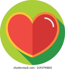 heart vector on white background. isolated Vector icon