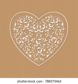 heart vector ornament