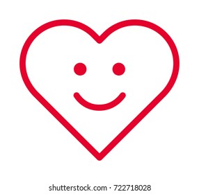 Heart vector outline icon
