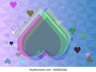 heart vector pattern