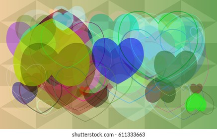 heart vector pattern
