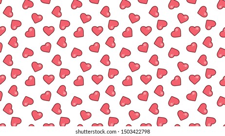 Heart vector. Heart pattern wallpaper. background.