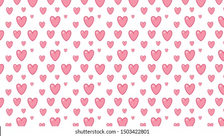 Heart vector. Heart pattern wallpaper. background.