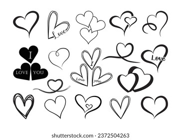 Heart vector for print, Heart clipart, Heart vector illustration