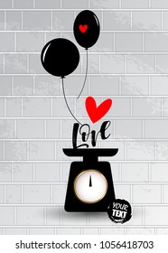 heart vector red day symbol element love icon design color romantic