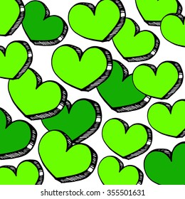 heart vector red day symbol element love icon design color romantic