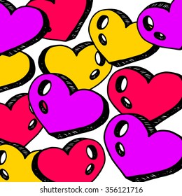 heart vector red day symbol element love icon design color romantic