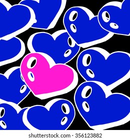 heart vector red day symbol element love icon design color romantic