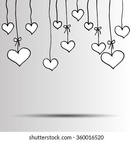 heart vector red day symbol element love icon design color romantic