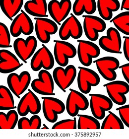 heart vector red day symbol element love icon design color romantic