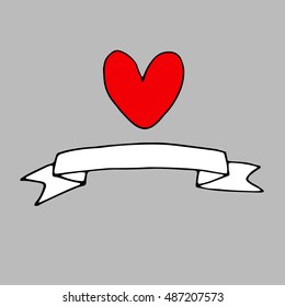 heart vector red day symbol element love icon design color romanti