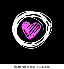 heart vector red day symbol element love icon design color romanti