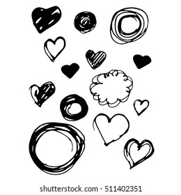 heart vector red day symbol element love icon design color romanti