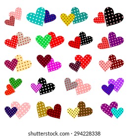 heart vector red symbol element love icon
