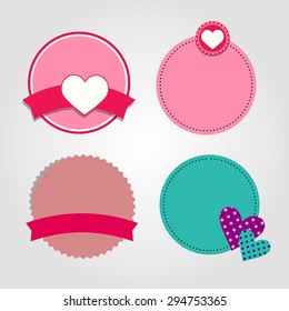 heart vector red symbol element love icon