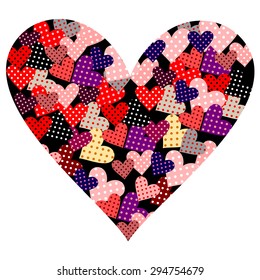 heart vector red symbol element love icon