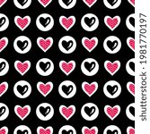 Heart vector - seamless vector background illustration pattern heart pattern