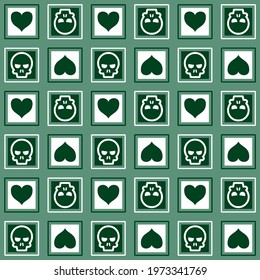 Heart vector - seamless vector background illustration pattern heart pattern