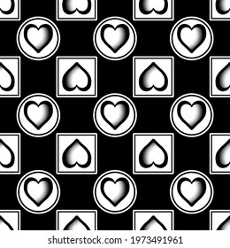 Heart vector - seamless vector background illustration pattern heart pattern