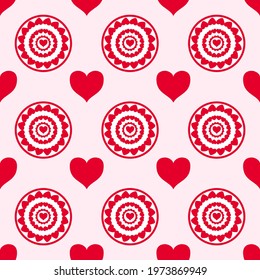 Heart vector - seamless vector background illustration pattern heart pattern