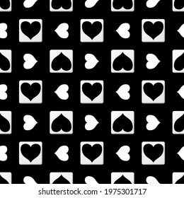 Heart vector - seamless vector background illustration pattern heart pattern