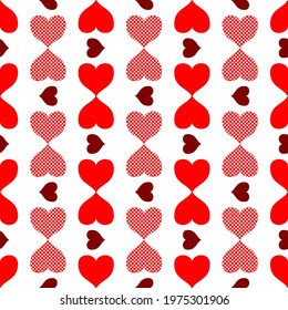 Heart vector - seamless vector background illustration pattern heart pattern