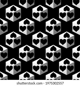 Heart vector - seamless vector background illustration pattern heart pattern