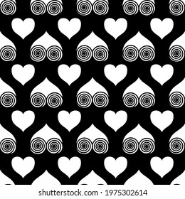 Heart vector - seamless vector background illustration pattern heart pattern