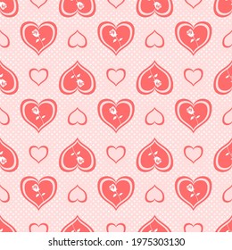 Heart vector - seamless vector background illustration pattern heart pattern